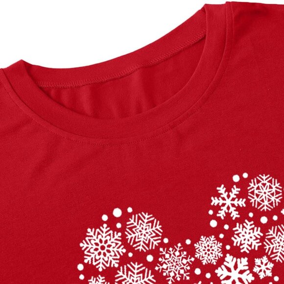 Stylish XX-Large Women's Christmas Fairy Graphic Tee - Breathable Cotton Blend - Picture 4 of 7